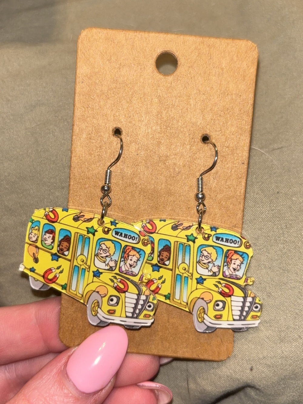 Yellow Magic School Bus Earrings